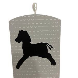 BABY Nursery Decor Reversible Chalkboard Rocking Horse